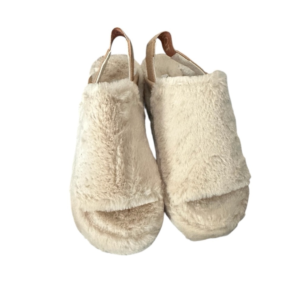 TOMS Women's Sofia Slingback Platform Slippers Natural Cream - Picture 5 of 7